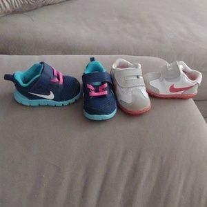 Pair of baby Nike shoes